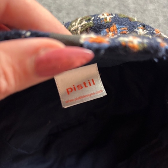 PISTIL Women’s Tweed Blue Pattern Newsboy Cap hat One Size Fits Most - Picture 6 of 8